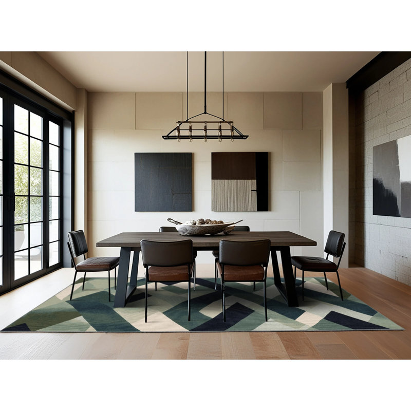 Celestial Maze Rug, Square 4'