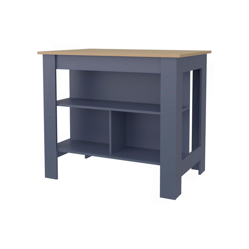 Arlington Isla De Cocina, Conception moderne avec des ouvertures multiples, Multifonctionnel en Kronos Fresno et Kronos Azul