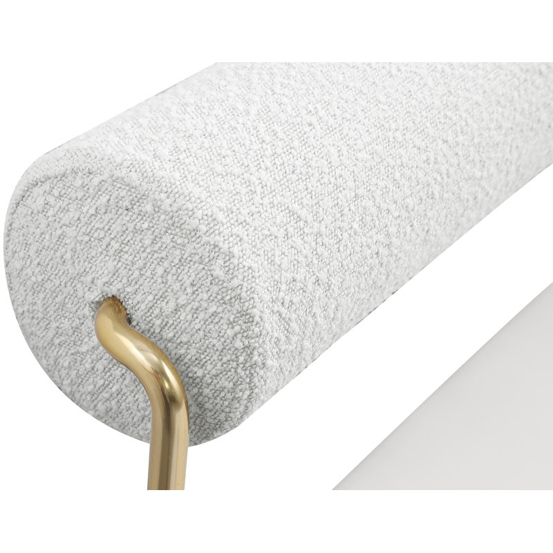 Klaye Upholstered Bench, Cream