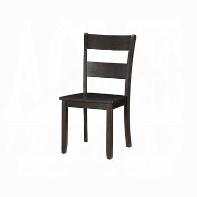 Ensemble de 2 chaises de salle à manger transitionnelles à finition noyer combinant charme rustique et confort moderne pour une salle à manger élégante
