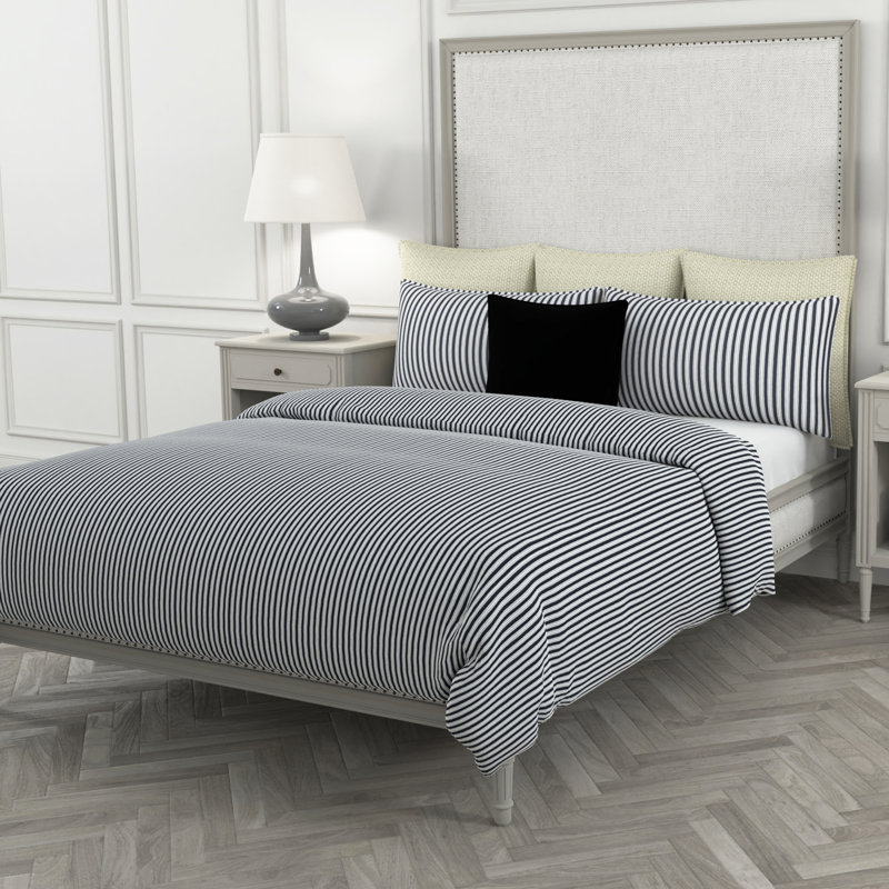 Taie décorative 100% coton Studio LineButter Worth, Grand lit, Onyx