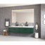 Miroir de salle de bain 72 "x 36" à DEL avec revêtement antibuée, fixation murale, 3 températures de couleur, intensité variable, verre trempé, miroir en aluminium 72 36 pouces rétro-éclairé, brouillard, aluminium, accessoire monté-118023050