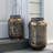 17" Golden Metal Temple Candle Lanterns