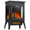 Chaufferette de poêle autoportante de 17 po HAVATO avec flamme réaliste pour bureau à domicile avec effet de flamme de bûche réaliste, effet de flamme réglable / mode de luminosité / chauffage, conception sécuritaire pour la surchauffe