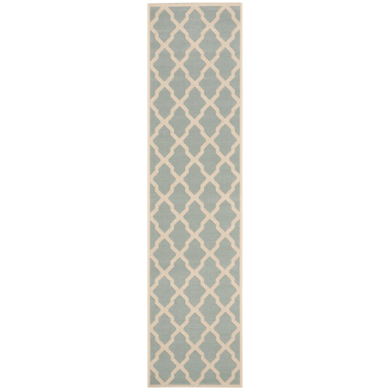 Adler Performance Geometric Indoor/Outdoor Area Rug, Runner 2'2" x 8'