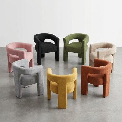 Fauteuil de salle à manger Terran Upholstery rose, ensemble de 2