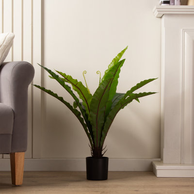 70cm Faux Real Touch Birds Nest Fern