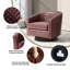75.2Cm Wide Tufted Swivel Barrel Chair-914459160