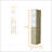 4-Drawer 3-Shelf Linen Cabinet