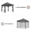 Pavillon de jardin extérieur LAUSAINT ACCUEIL 10 pi x 10 pi-101335340