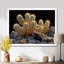 Cactus jaune, jaune, noir, coucher de soleil, cactus floral, salon-199713838-199713844