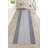 Custom Size Runner Rug Berber Style Low Pile Bordered Gray Design Slip Resistant Runner Rugs by Feet-240958219