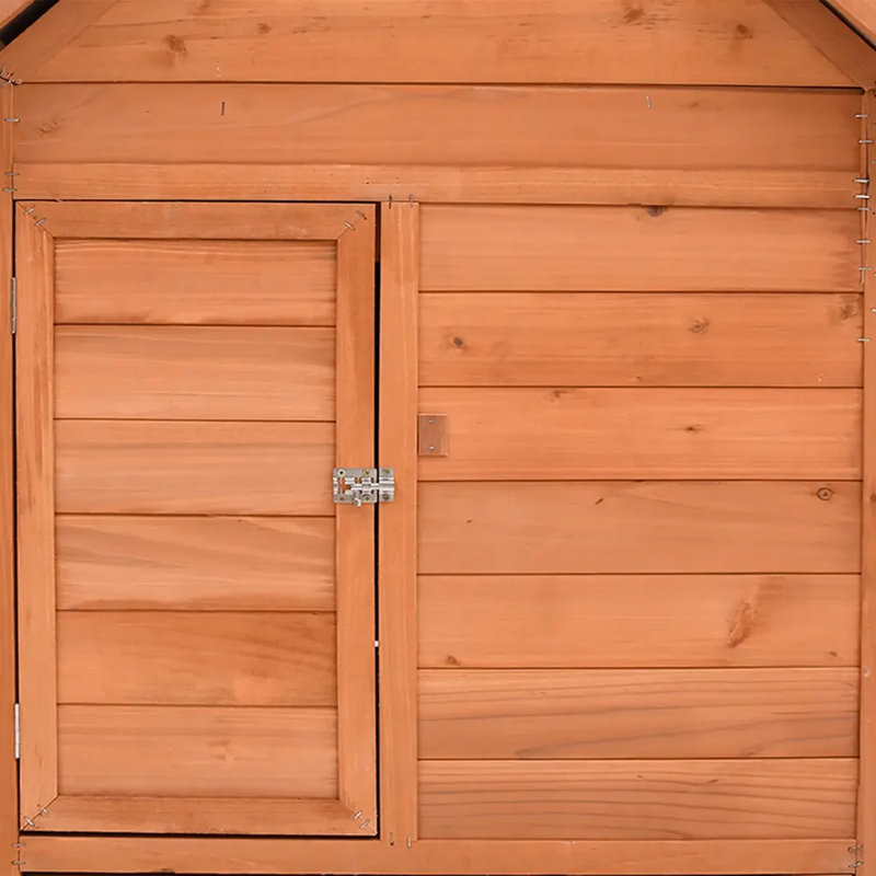 Brashear Chicken Coop 150x96x110 cm Solid Firwood, Brown