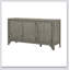 Élégant buffet en MDF et placage de pin avec tablettes réglables pour une organisation polyvalente-227693425