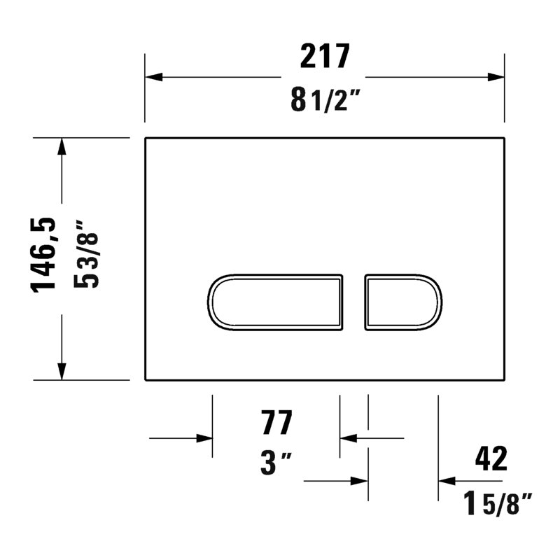 DURASYSTEM PLAST ACTUATOR, Chrome