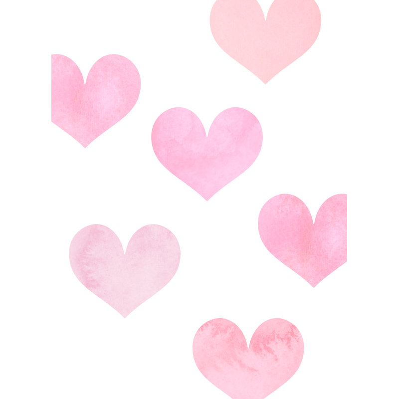 Autocollants en vinyle aquarelle, Rose tendre