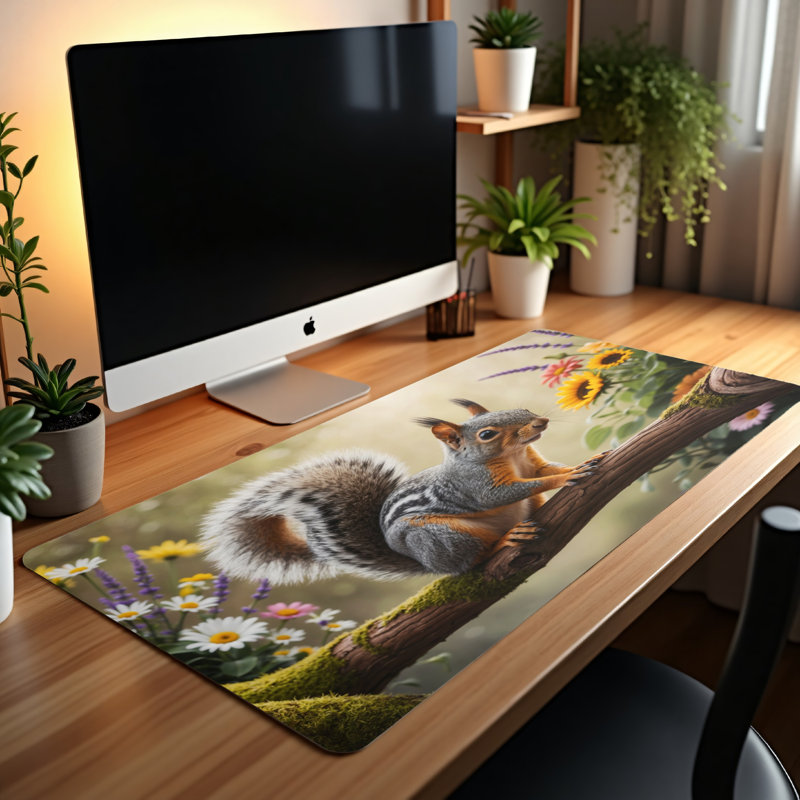 Polyester Desk Pad, 14.4x12.1