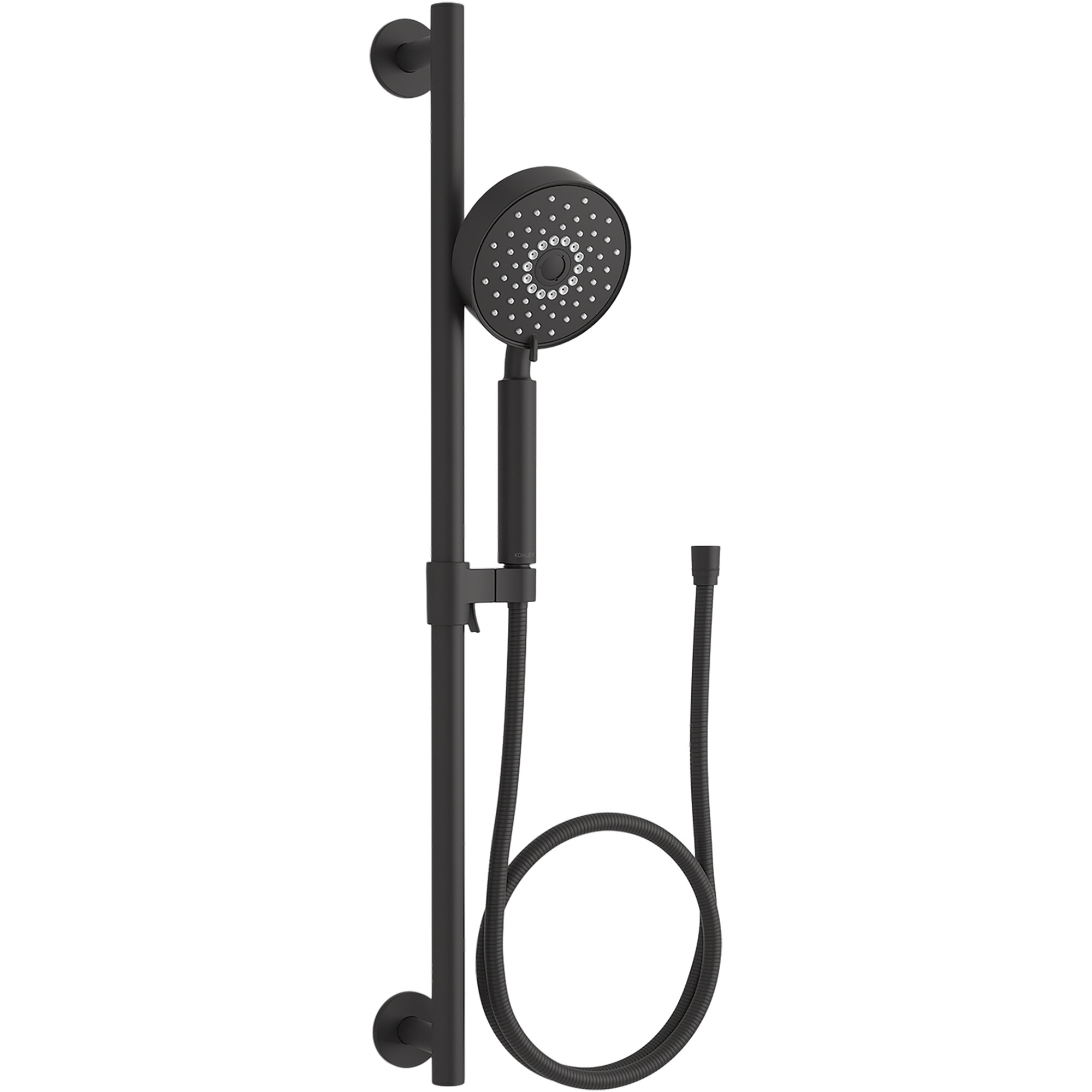 Purist 1.75 GPM Multifunction Handshower Kit with Katalyst Air-Induction Technology, Matte Black, 2.5 GPM