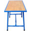 Banc de travail pliable, banc pour outils d'atelier, table d'assemblage de table de montage, capacité de charge de 660 lb, pour atelier, garage, bleu