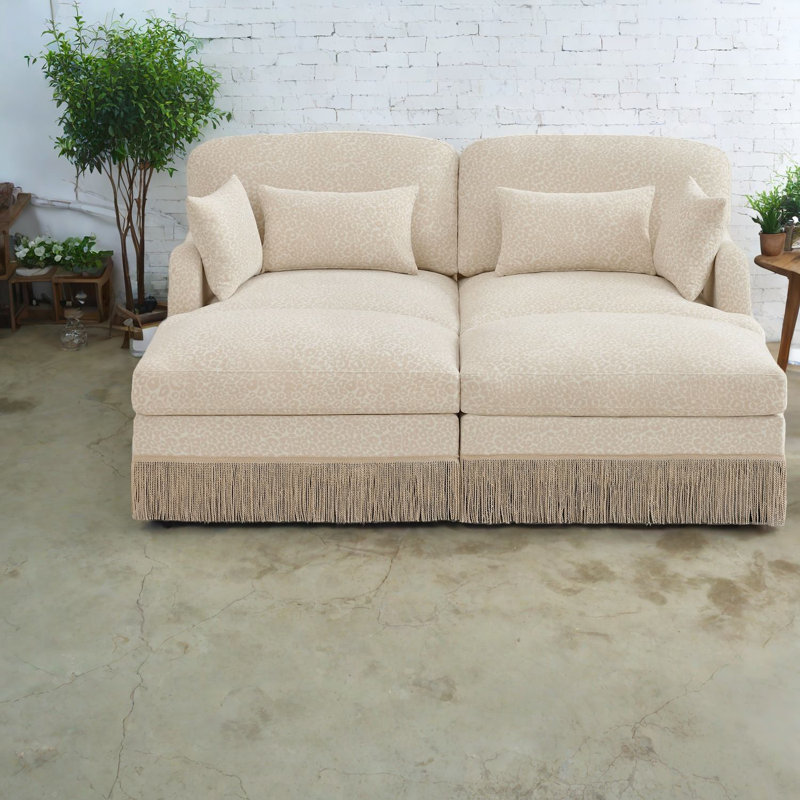 Deep Seat Modular Sofas, Chenille Modern Leopard Style For Home