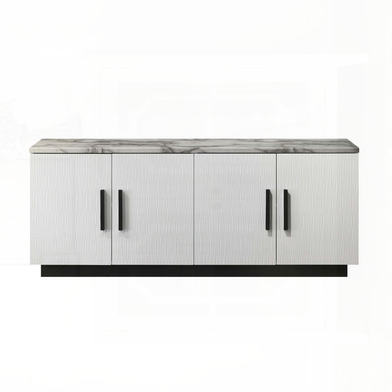 Console avec plateau en faux marbre