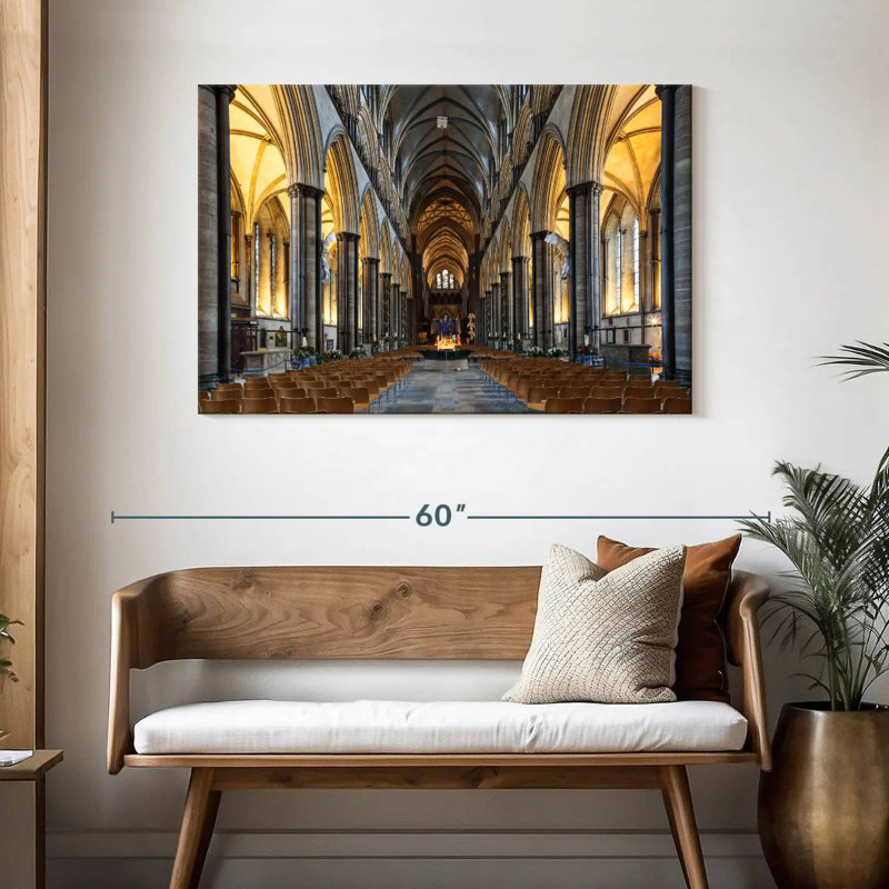 Nef Adella de la cathédrale de Salisbury, H 30 po x l 45 po