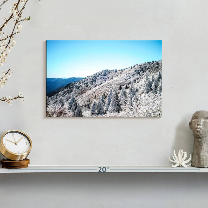 Paysage de montagne enneigée Alvord, H 8 po x l 12 po