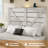 Full Bed Frame Headboard , Wood Platform Bed Frame , Noise Free,No Box Spring Needed And Easy Assembly Tool,Large Under Bed Storage,White-41319252-41319248