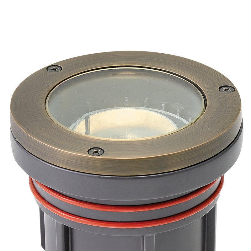 Hinkley Landscape 120V Flat Top Well Light, Gray
