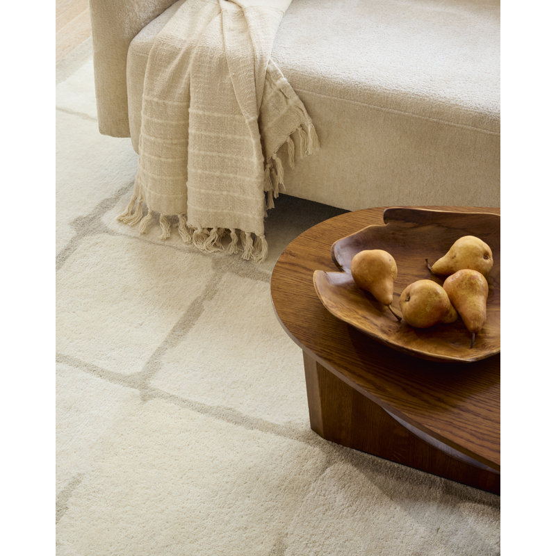 Hand Tufted Wool Painterly Indoor Area Rug, Rectangle 2' x 3'