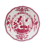 VIDA Faenza 11" Dinner Plate (Deep Pink and White)
