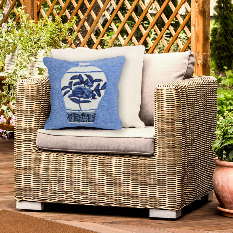 Frontporch Ginger Jars Outdoor Square Pillow Cover & Insert