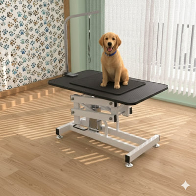 Heavy-duty grooming table for dogs and pets, featuring a large size and Z-lift mechanism.
