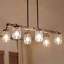 Luminaire suspendu linéaire à 8 lumières pour îlot de cuisine Lidia