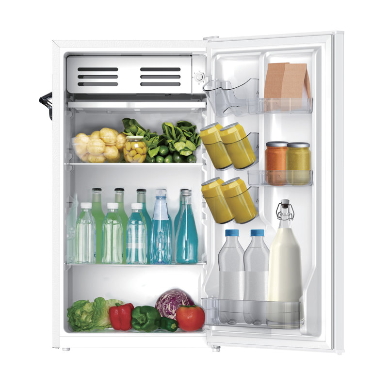Frigidaire 3.2 Cu. Ft. Retro Compact Refrigerator with Chiller Compartment, Built-In Side Bottle Opener, White