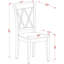 Ensemble de table de salle à manger 5 pièces comprenant une table de cuisine ronde avec piédestal et 4 chaises en lin, blanc lin-923153113