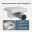  Shower Drain Silver Stainless Steel 304 Bathroom Drainage Fixture Cubic