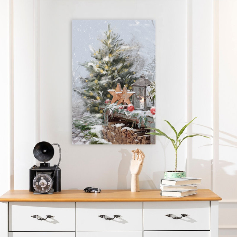 Arbres de Noël saisons de Noël - décorations de Noël brunes, H 24 po x l 16 po