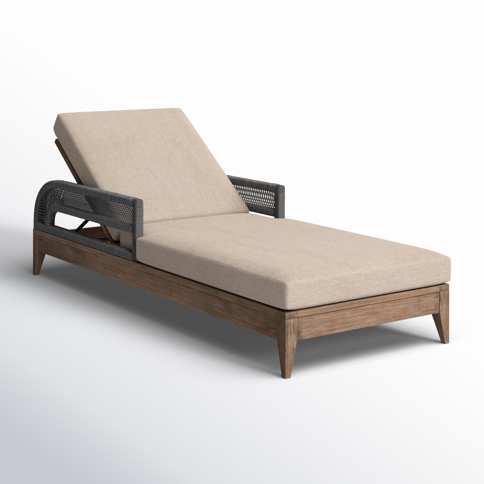 31.5'' Outdoor Steel Chaise Lounge