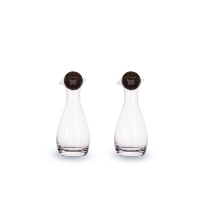 Sagaform by Widgeteer Nature OilVinegar Bottles with Cork Stoppers Set of 2