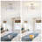 3-light Crystal Modern Semi Flush Mount
