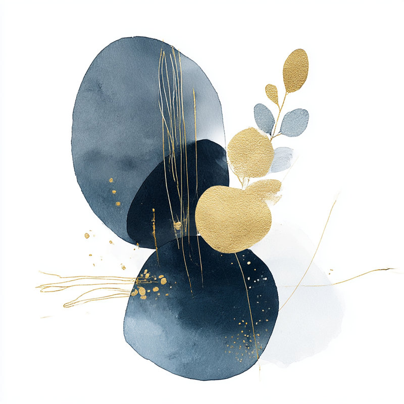 Art mural sur toile Quiet Botanica, L 40 po x H 40 po x P 1,5 po