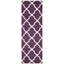 Tapis mauve / ivoire en laine Carolene-19273598