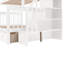 Lit superposé simple avec tiroir pour économiser de l'espace - draps de rangement à finition blanche et une chambre confortable