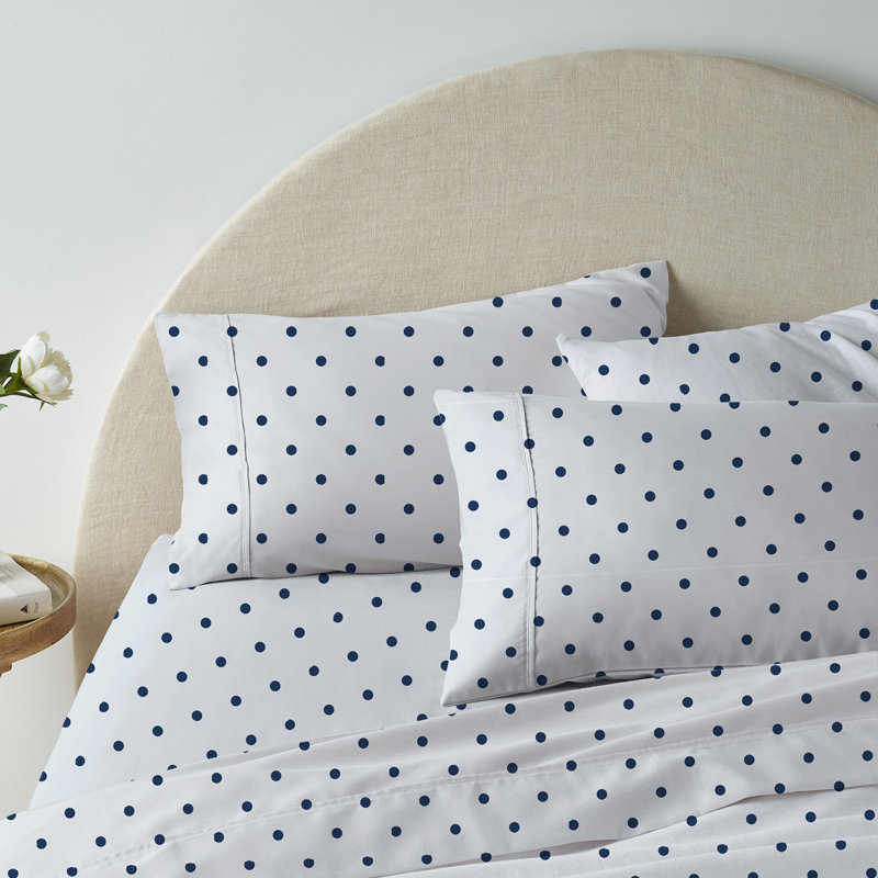 Ensemble de draps légers en mélange de coton brossé infroissable, Ensemble de draps pour très grand lit + un drap-h
