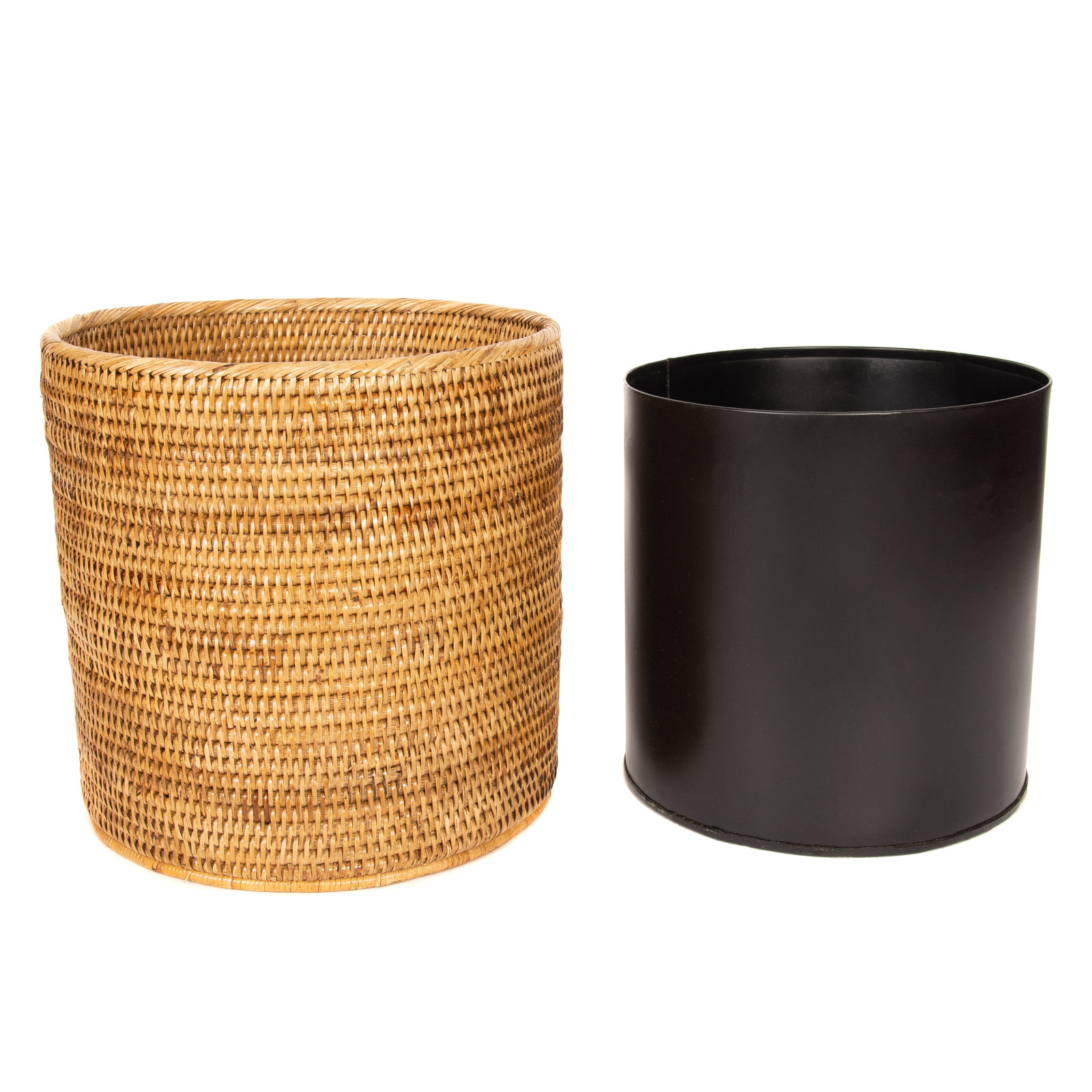 Rael 4gal Waste Bin, Honey Brown