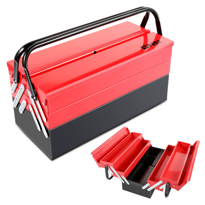Boîte à outils pliante en métal