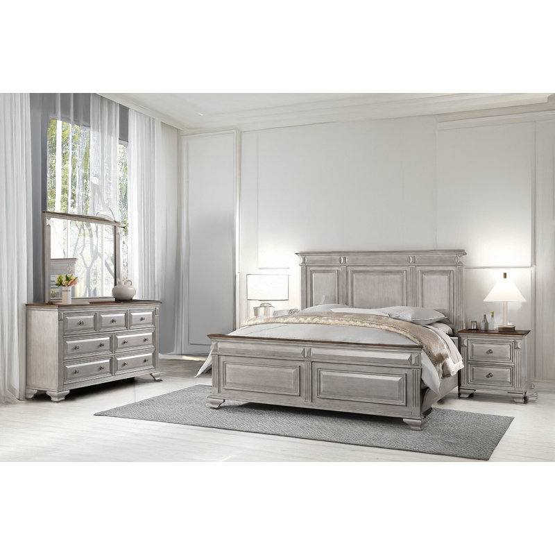 Ensemble de chambre à coucher à panneaux Dorthy, Très grand
