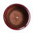 Modern Bean Paste Red Ceramic Flowerpots For Outdoor And Indoor Spaces - Drainage Hole 3 Garden Frost- Glossy Finish-629506089
