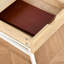 Bureau personnel, bureau d'ordinateur pour petits espaces, table d'écriture avec tiroir et tablettes de rangement, naturel